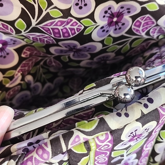 Vera Bradley Purse in Plum Petals - Picture 5 of 8